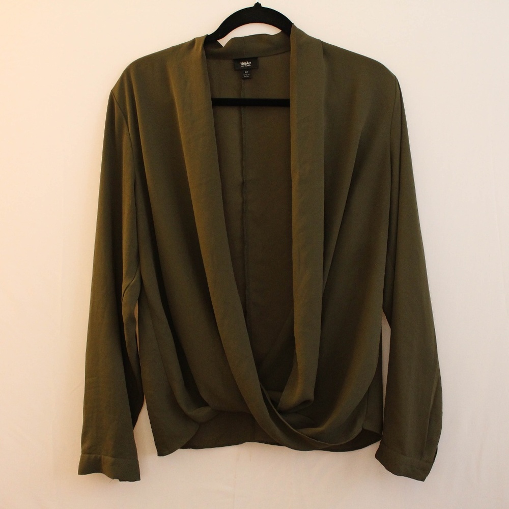 Olive Green Cross Body Top